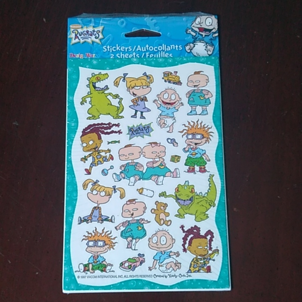Rugrats Stickers 2 Sheets Sealed